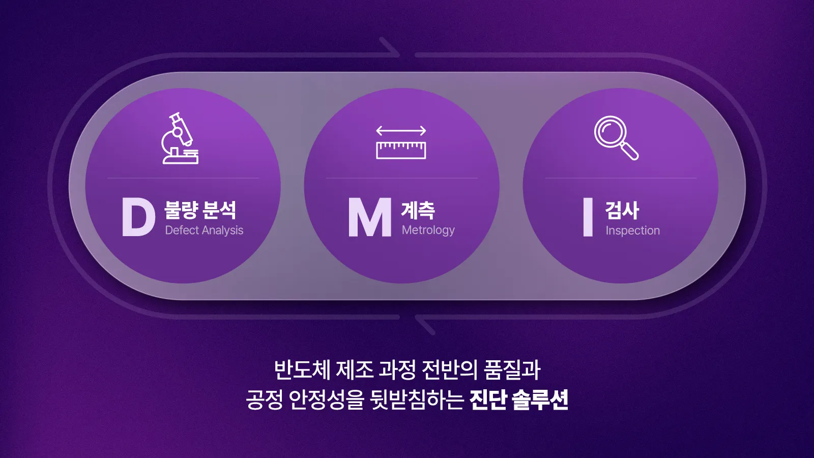 DMI (Defect Analysis & Metrology & Inspection) - 반도체 공정 품질 및 안정성 진단 솔루션